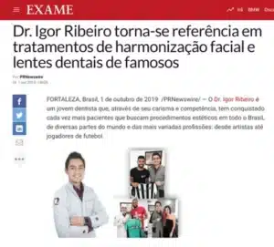 Home 6 Reportagem revista Exame sobre Dr. Igor Ribeiro — lentes dentais e harmonização facial