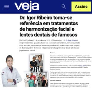 Home 3 Dr. Igor Ribeiro destaque na revista VEJA — harmonização facial e lentes dentais em Fortaleza